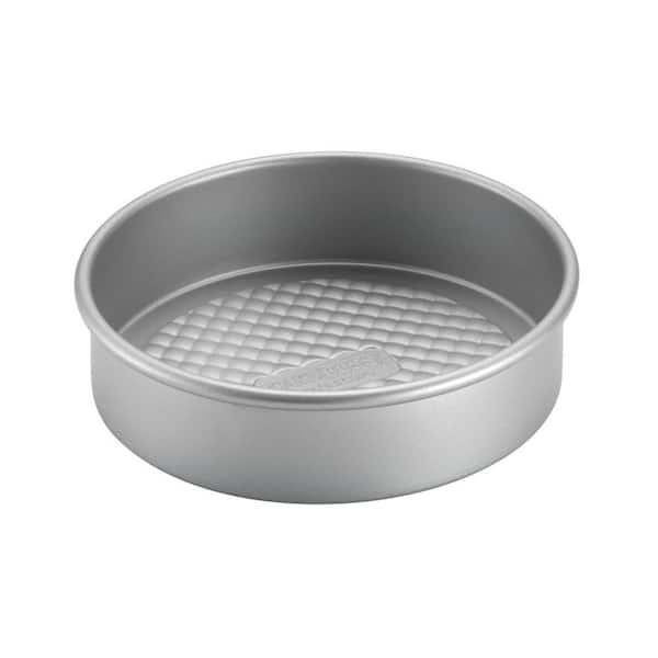 Cake Boss Professional Nonstick Bakeware 8 in. Round Cake Pan in Silver