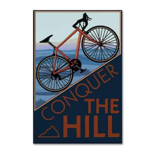 Travel Poster 35 by Lantern Press Floater Frame Typography Wall Art 22 in. x 32 in.