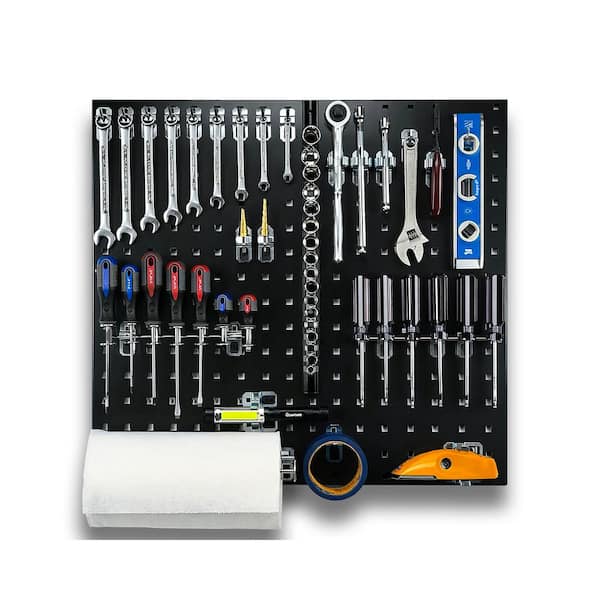 Triton Products LocBoard 24 in. H x 24 in. W Steel Pegboard in