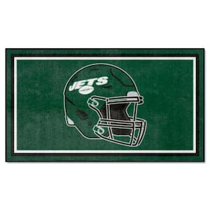 New York Jets Green 3 ft. x 5 ft. Plush Area Rug