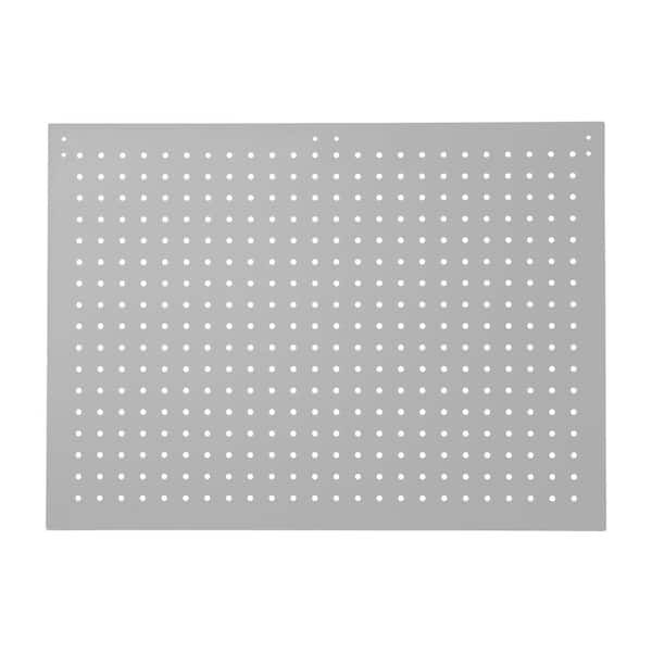 National Public Seating 19 in. H x 26 in. W Grey Peg Boards (2-Piece per Box with 50 Hooks)