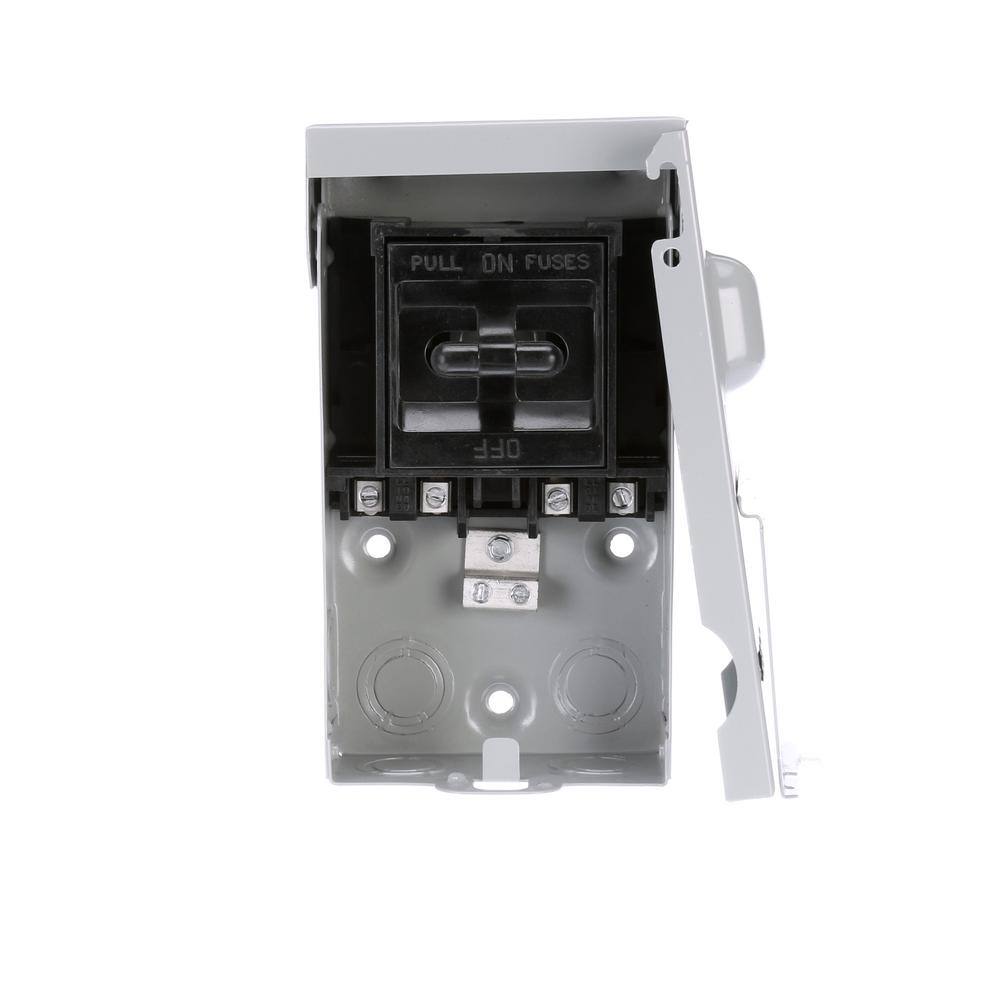 Siemens 60 Amp Fusible Outdoor AC Disconnect WF2060U The Home Depot