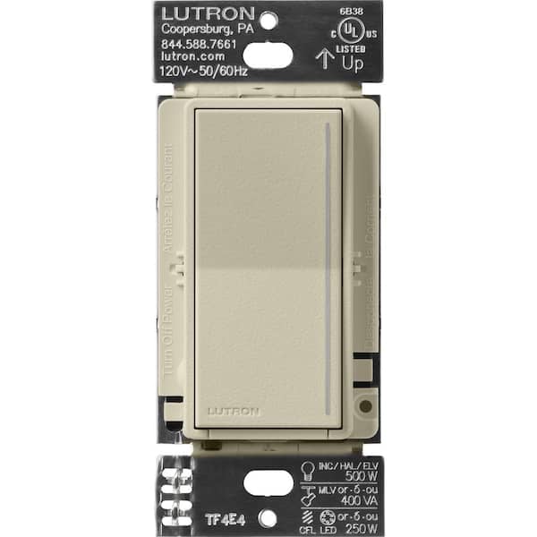 Lutron Sunnata Pro LED+ Touch Dimmer Switch, for 500W ELV/MLV, 250W LED, Single Pole/Multi Location, Clay (ST-PRO-N-CY)