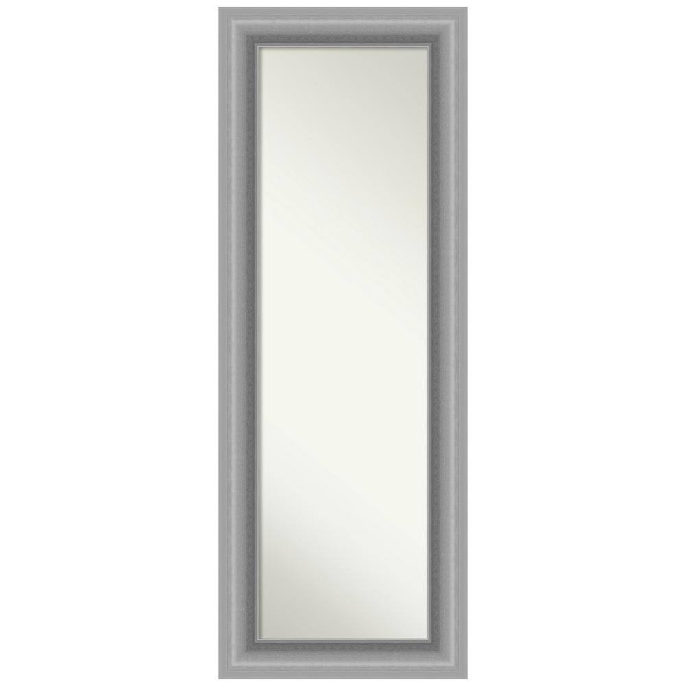Peak Polished Nickel Full-Length Wood Mirror