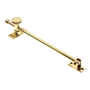 10 in. Polished Brass No Lacquer Solid Brass Single-arm casement Window Operator