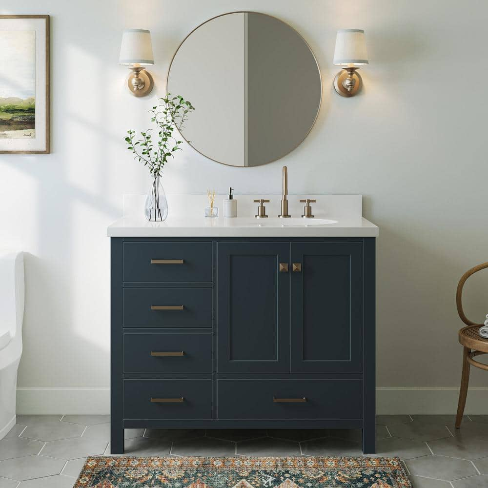 ARIEL Cambridge 42 in. W x 21.5 in. D x 34.5 in. H Freestanding Bath ...