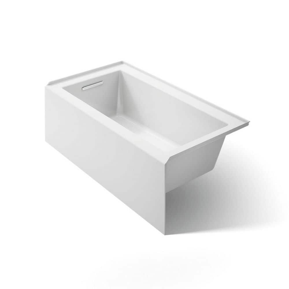 へボロ CONTEMPORANEA KOHLER Underscore 60 in. x 30 in. Soaking Bathtub with Left-Hand