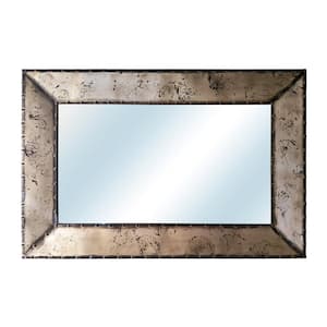 Large Rectangle Antique Art Deco Mirror (41.30 in. H x 27.60 in. W)