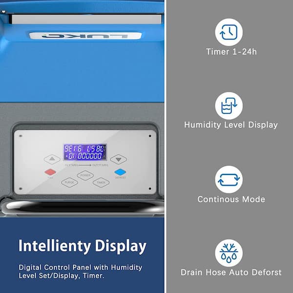 180 pt. 6000 sq. ft. Commercial Dehumidifiers in. Multi Yellows with Drain  Hose and Pump ughddCSJ02 - The Home Depot