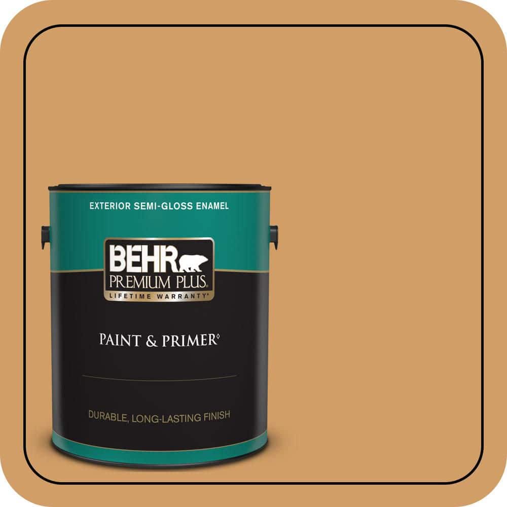1 gal. #MQ4-08 Golden Aura Semi-Gloss Enamel Exterior Paint & Primer price history on PriceWatchPro