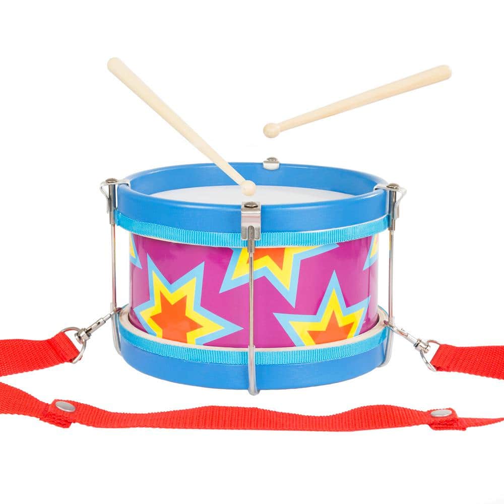 Children's Toy Snare Marching Drum, Double-Sided with Adjustable Neck Strap and Two Wood Drum Sticks-Music Fun for Kids price history on PriceWatchPro