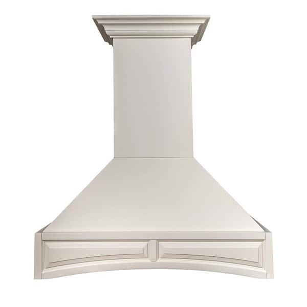 ZLINE Kitchen and Bath 30 in. 400 CFM Ducted Vent Wall Mount Range Hood in Cottage White