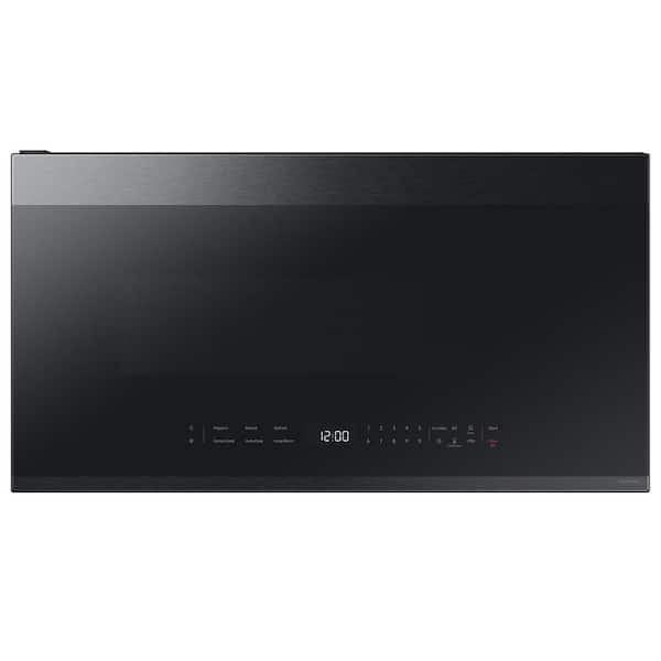 Samsung Bespoke Smart 2.1 cu. ft. Over-the-Range Microwavewith Auto Connectivity & SmartThings Cooking in Matte Black Steel