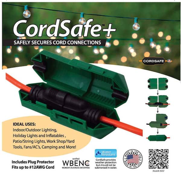 CordSafe Extension Cord Plug Protector & Safety Cover Water