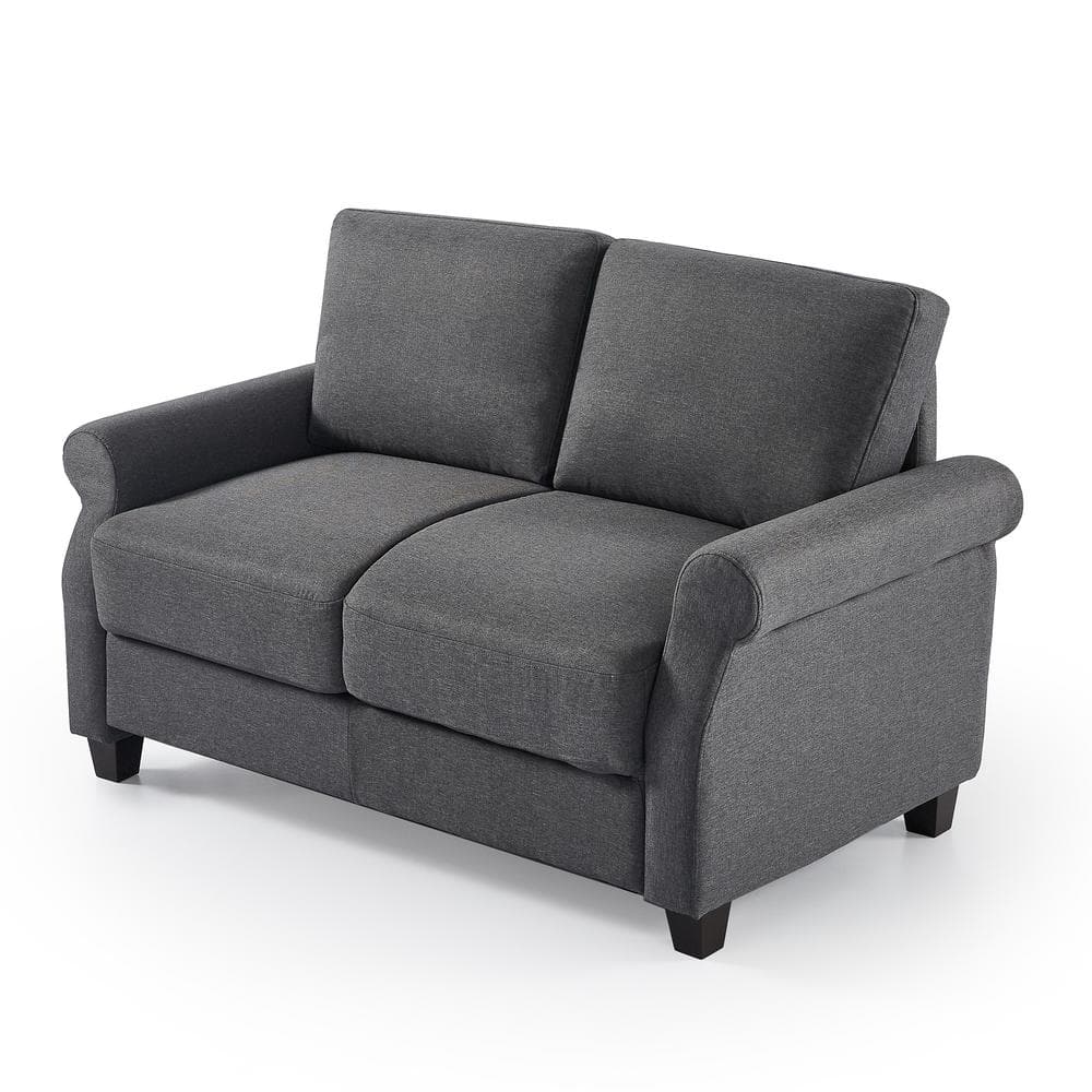 Zinus Josh Loveseat, Dark Grey