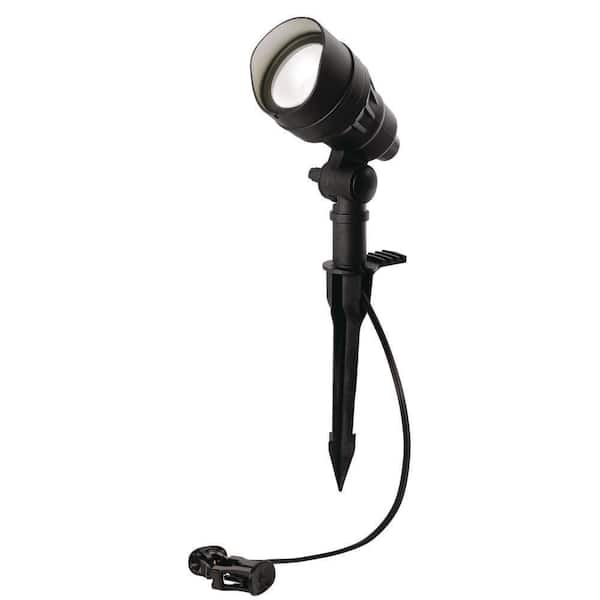 200 Lumen Millennium Black Adjustable Light Color Integrated LED Outdoor Landscape Flood Light