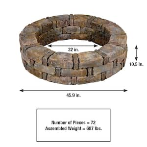 RumbleStone 46 in. x 10.5 in. Tree Ring Kit in Sierra Blend