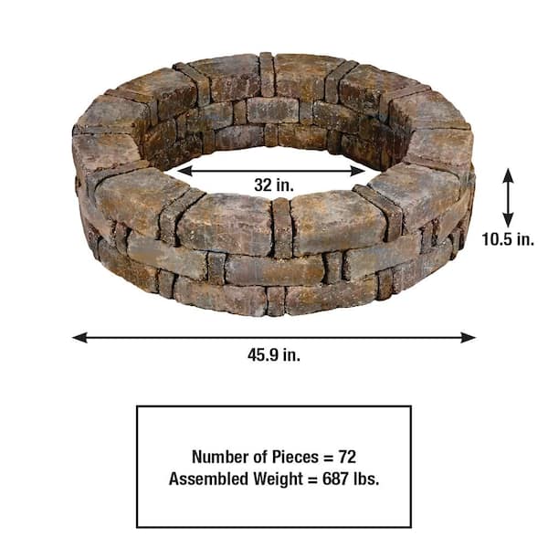 RumbleStone 46 in. x 10.5 in. Tree Ring Kit in Sierra Blend
