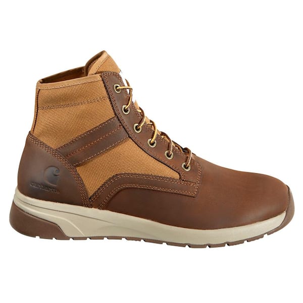 Carhartt Men's Force 5 in. Lightweight Brown Soft Toe Sneaker Boot (8 ...