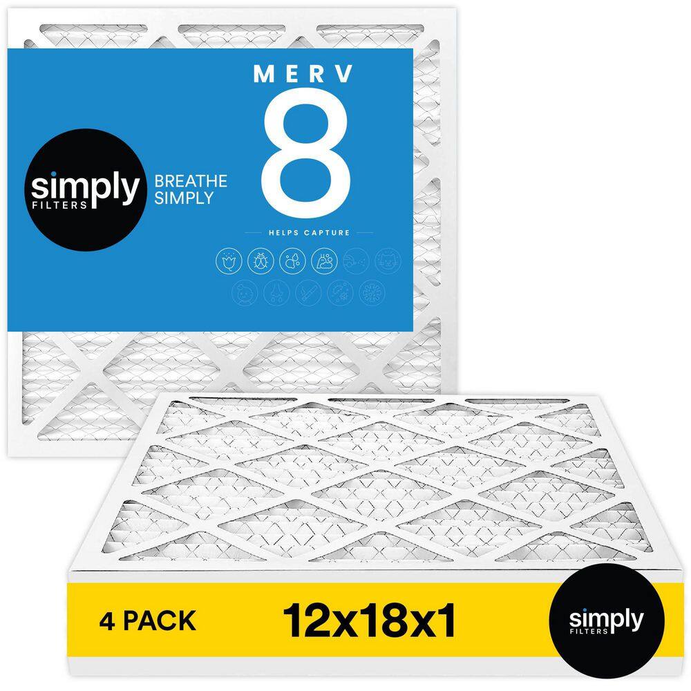 12 in. x 18 in. x 1 in. MERV 8 FPR 5 Pleated Furnace Air Filter (4-Pack) price history on PriceWatchPro