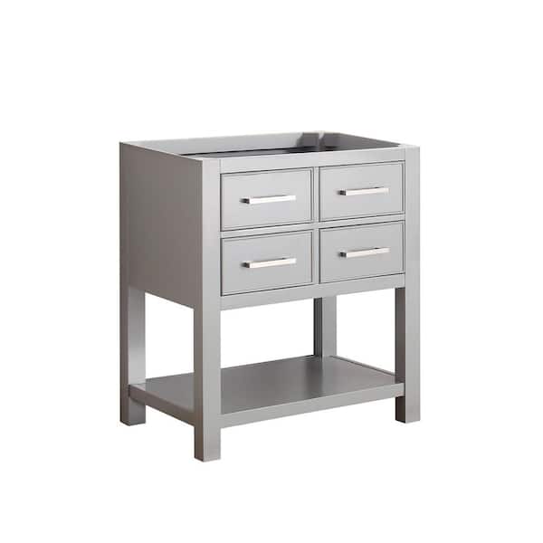 Brooks 30 in. Bath Vanity Cabinet without Top in Chilled Gray
