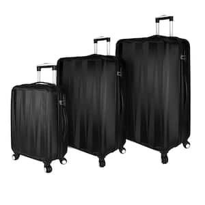 Elite Verdugo Hardside 3-Piece Black Spinner Luggage Set