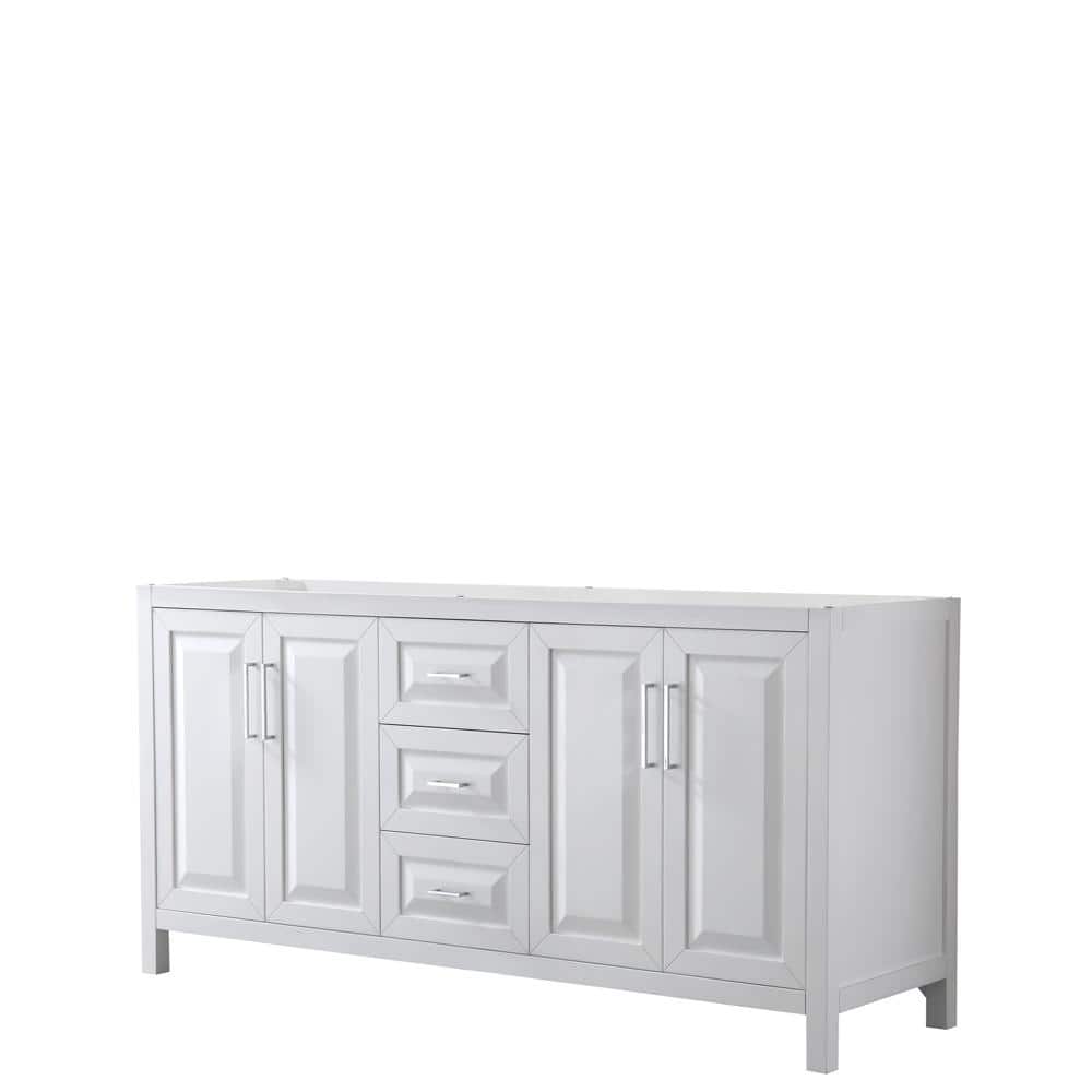 Wyndham Collection Daria 71 in. Double Bathroom Vanity Cabinet Only in ...