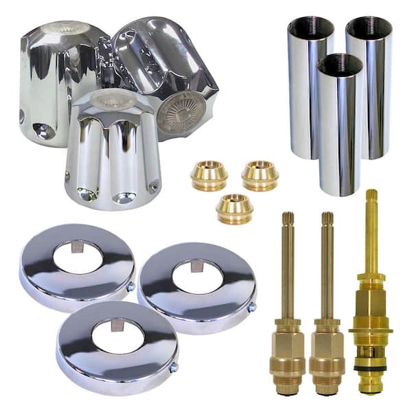 3-Handle Shower Valve Repair Kit Replaces Gerber 87-215 Tub/Shower Faucets