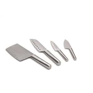 Straight Line 4-Piece Stainless Steel Santoku Knife Set