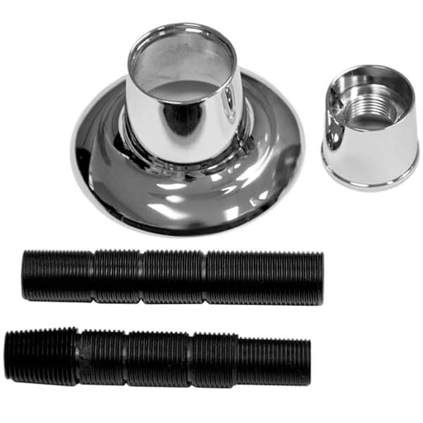 DANCO 1/2 in. Adjustable Tub/Shower Handle Flange in Chrome