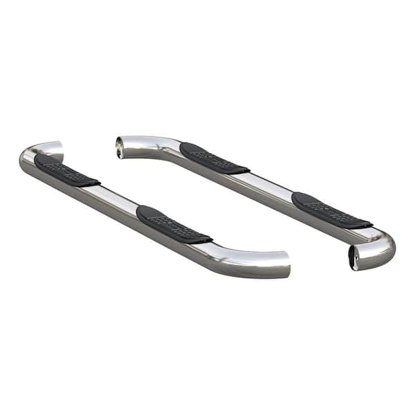 Aries 3-Inch Round Polished Stainless Steel Nerf Bars, No-Drill
