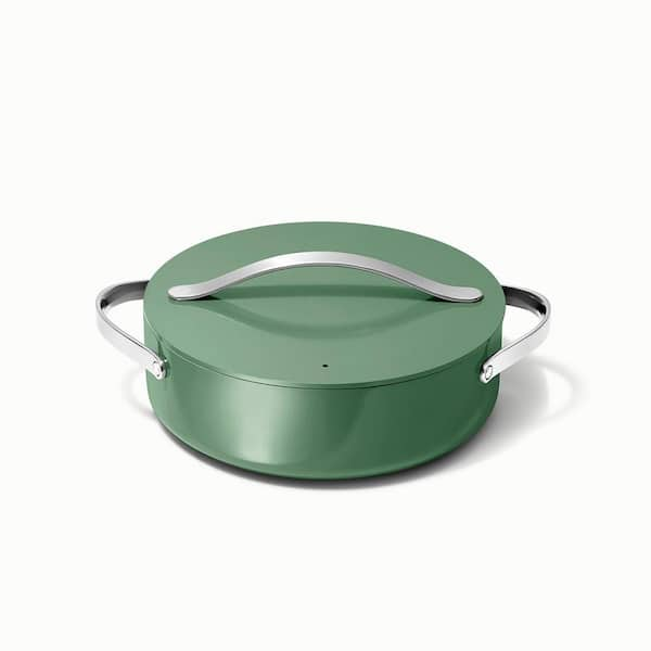 Cookware+ 6 qt. Sage Ceramic Nonstick Rondeaus with Lid