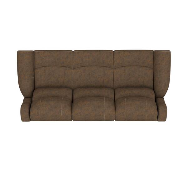 3 seater suede recliner sofa