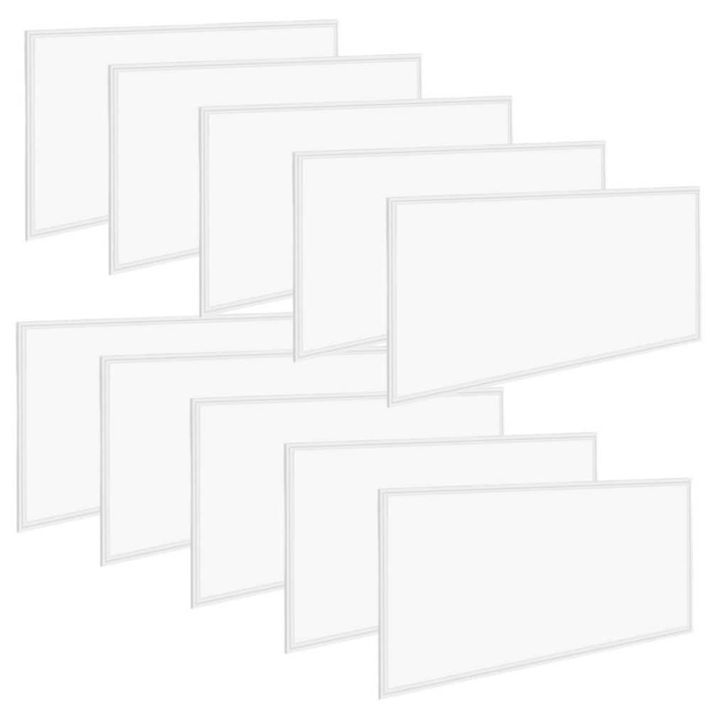 2 ft. x 4 ft. 7800 Lumens Integrated LED Panel Light 5000K 2 x 4 LED Drop Ceiling Light Fixture, ETL Listed (10-Pack) price history on PriceWatchPro