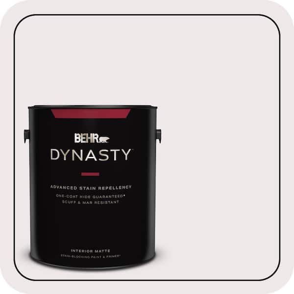 BEHR DYNASTY 1 gal. #PR-W04 Opulent Opal Matte Interior Stain-Blocking Paint & Primer