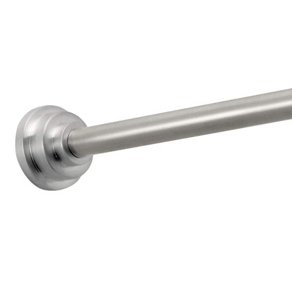 Unbranded Astor Medium Shower Curtain Tension Rod in Brushed Stainless Steel