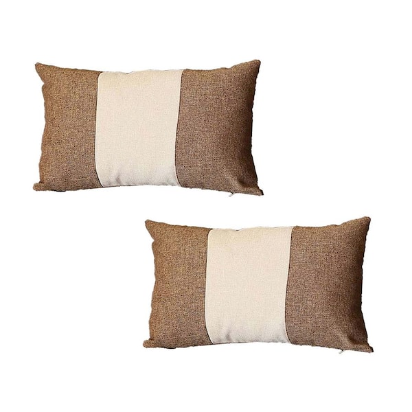 Set of 2 Brown Boho Chic Throw Pillow Covers Set of 2 Brown Boho Chic Throw Pillow Covers