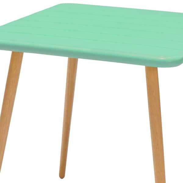 Plastic Square Outdoor Dining Table, Plastic Outdoor Dining Table With Removable Legs