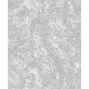Calacatta Marble Bead Grey Non-Woven Wallpaper