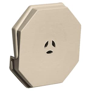 6.625 in. x 6.625 in. #049 Almond Surface Mounting Block