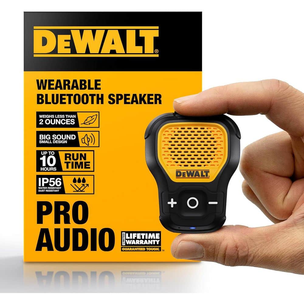 DEWALT Jobsite Pro Wearable Speaker 190 1158 DW2 - The Home Depot