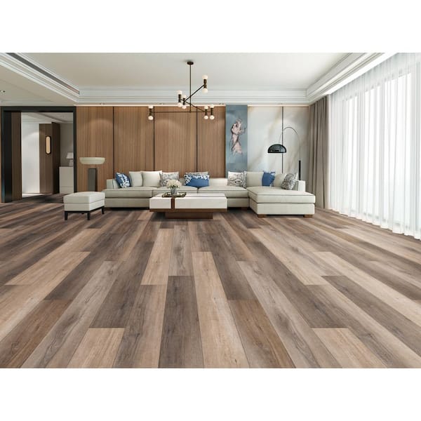 Mansion Blackstone Oak EIR 12 mm T x 9.3 in. W Uniclic HDF AC5 Waterproof Laminate Wood Flooring (23.31 sq. ft. /case)