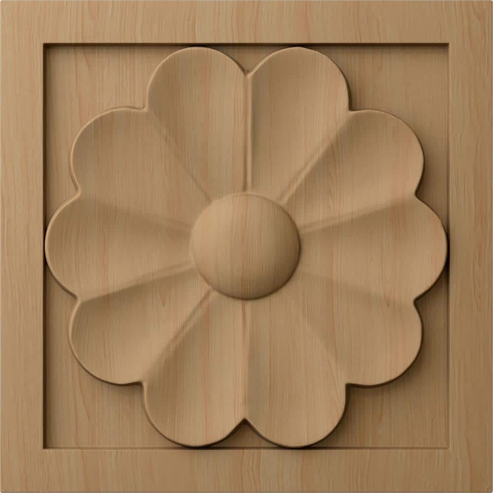 3/4 in. x 3-1/2 in. x 3-1/2 in. Unfinished Wood Alder Medium Medway Rosette price history on PriceWatchPro