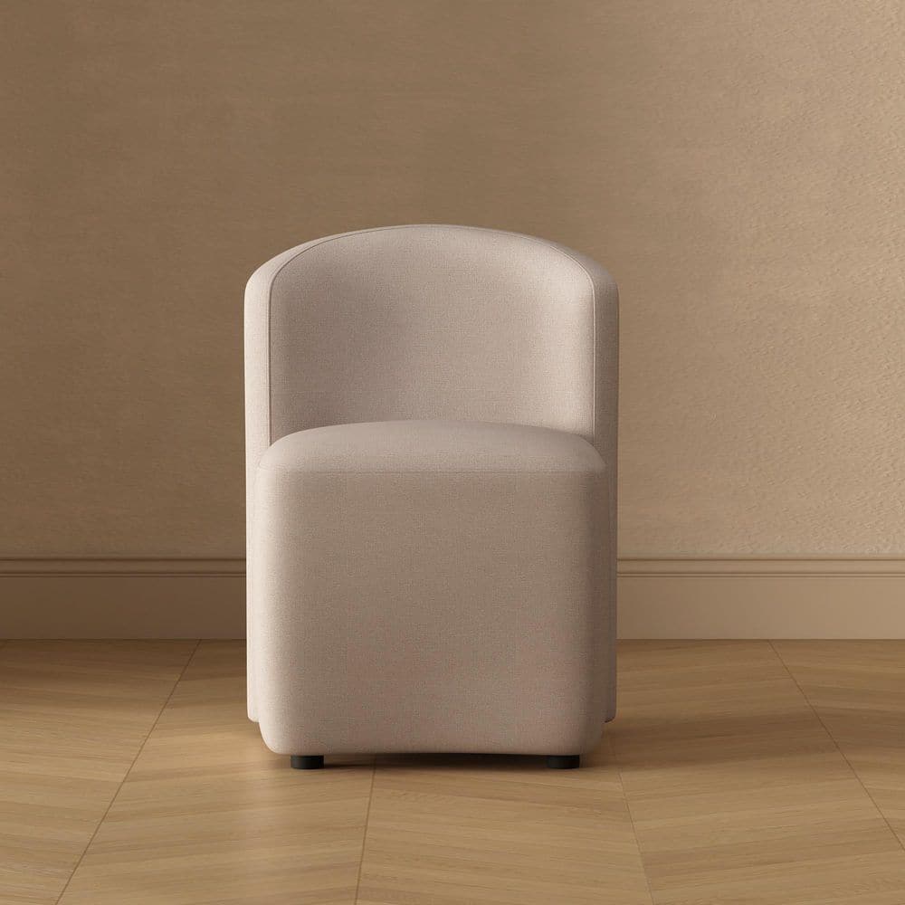 Hearth Contemporary Modern Barley Tweed Fabric Upholstered Dining Side Chair