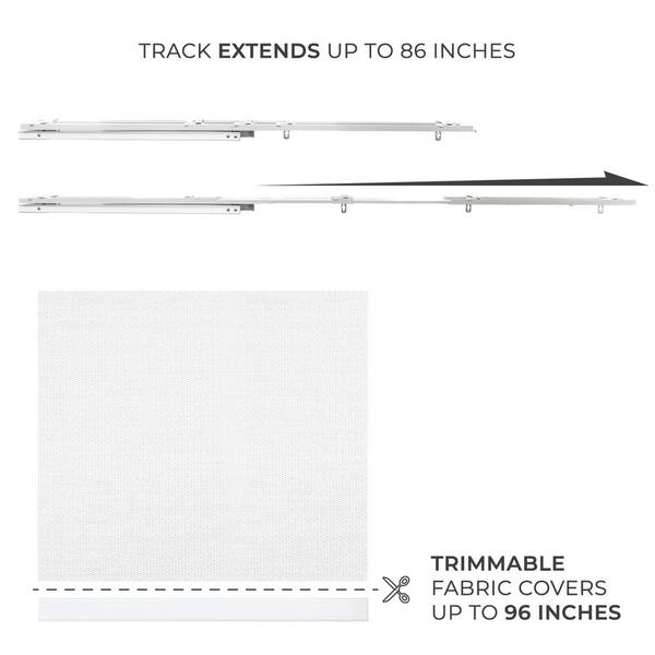 thumbnail image 2 of CHICOLOGY Adjustable Sliding Panel Blinds - Provence Maple Vertical Blinds For Large Windows & Room Dividers 2 of 10