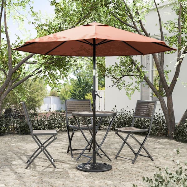 11 patio market umbrella with tilt Outsunny 11ft Cantilever Base Offset Crank Brown Enhance your outdoor space with this 11 ft patio umbrella designed for durability 11 x 9 ft Cantilever