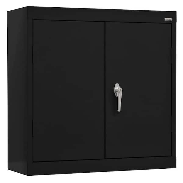 Shelf Wall Mounted Garage Cabinet, Home Depot Black Metal Storage Cabinet