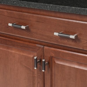 Esquire 3in & 3-3/4 in (76mm & 96 mm) Satin Nickel/Oil-Rubbed Bronze Drawer Pull
