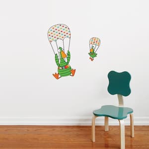 (21 in x 21 in) Multi-Color "Way up High" Kids Wall Decal