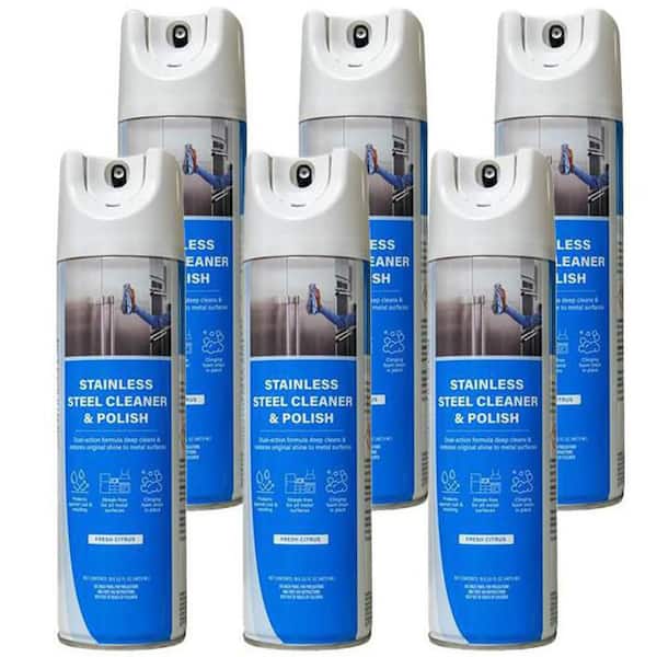 16.5 oz. Aerosol Spray Stainless Steel Cleaner and Polish (6-Pack)